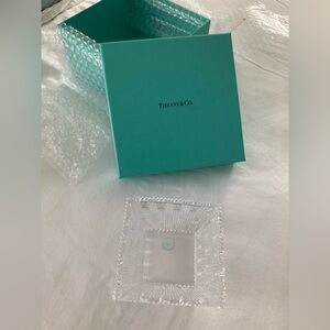 Tiffany & Co. Crystal Dish with Blue Box